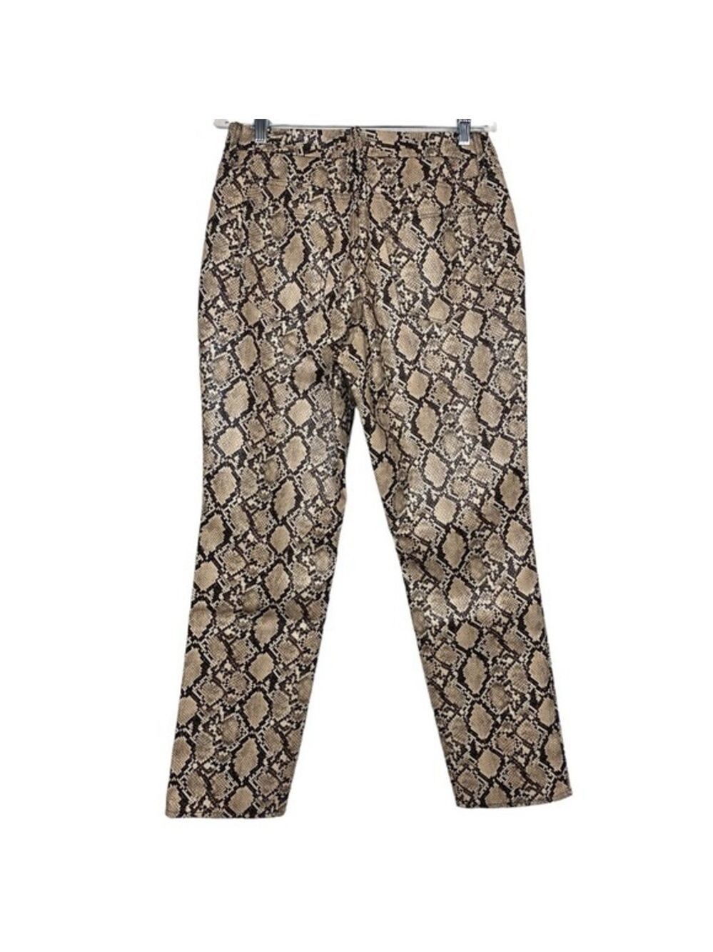 Good American Good Classic Snake Print Faux Leather Pant 4 / 27 EUC - Picture 4 of 11